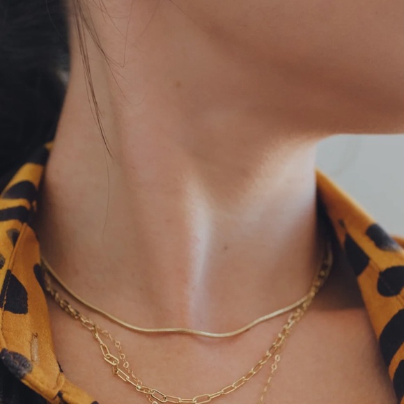 NWT Devi Arts Gold Snake Layering Choker - Picture 2 of 3